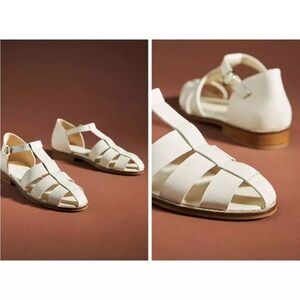 PILCRO cream fisherman sandal